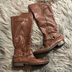 Brown riding boots!